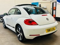 USED 2013 13 VOLKSWAGEN BEETLE 1.2 DESIGN TSi DSG AUTOMATIC PANORAMIC 3 DOOR 103 BHP PANORAMIC GLASS SUNROOF + MORE