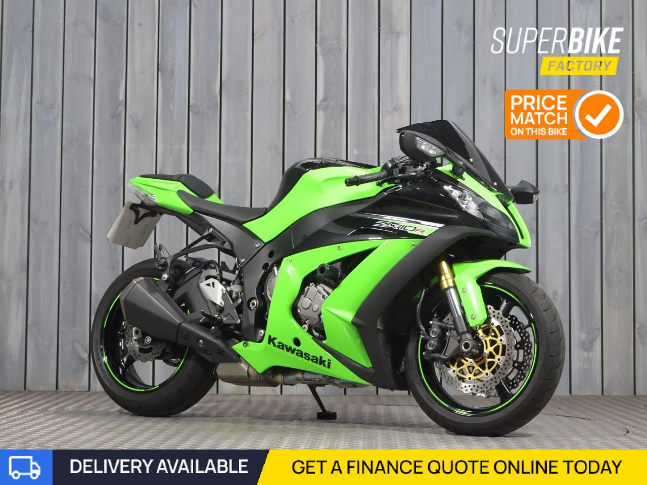 ライフ 2013 KAWASAKI NINJA ZX-10R GREEN with 3245 miles - Used