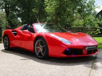 USED 2019 19 FERRARI 488 3.9 SPIDER 2d 660 BHP OVER &pound;50K OF OPTIONS, LOADS OF CARBON, PLUS THE BEAUTIFUL ITALIAN FLAG IN CENTRE OF SEATS AND STEERING WHEEL, SERVICE PACK TO 2026, 12 MONTH WARRANTY