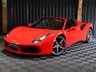 USED 2019 19 FERRARI 488 3.9 SPIDER 2d 660 BHP OVER &pound;50K OF OPTIONS, LOADS OF CARBON, PLUS THE BEAUTIFUL ITALIAN FLAG IN CENTRE OF SEATS AND STEERING WHEEL, SERVICE PACK TO 2026, 12 MONTH WARRANTY
