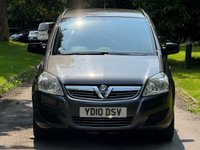 USED 2010 10 VAUXHALL ZAFIRA 1.6 EXCLUSIV 5d 113 BHP 