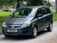 USED 2010 10 VAUXHALL ZAFIRA 1.6 EXCLUSIV 5d 113 BHP 