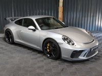 USED 2017 67 PORSCHE 911 4.0 GT3 2d 494 BHP PCCB CARBON CERAMIC BRAKES, FRONT LIFT, 18 WAY MEMORY SEATS SEATS (HEATED), FULL PORSCHE HISTORY, PORSCHE WARRANTY, AKRAPOVIC EXHAUST, FRONT END PPF