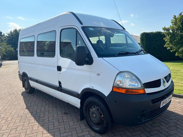 2007 56 RENAULT MASTER 2.5 MM33 MWB L/C 100 BHP TAIL LIFT, LOW MILES, MINI BUS