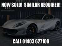 USED 2019 19 FERRARI 812 SUPERFAST 6.5 BCE 2d 789 BHP STUNNING ATELIER CAR (OVER &pound;82K OF OPTIONS) - MATTE ALLUMINIO PAINT WITH FULL PPF - MASSIVE SPEC - LOADS OF CARBON - FERRARI HISTORY - FERRARI WARRANTY - SERVICE PACK