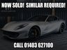 USED 2019 19 FERRARI 812 SUPERFAST 6.5 BCE 2d 789 BHP STUNNING ATELIER CAR (OVER &pound;82K OF OPTIONS) - MATTE ALLUMINIO PAINT WITH FULL PPF - MASSIVE SPEC - LOADS OF CARBON - FERRARI HISTORY - FERRARI WARRANTY - SERVICE PACK