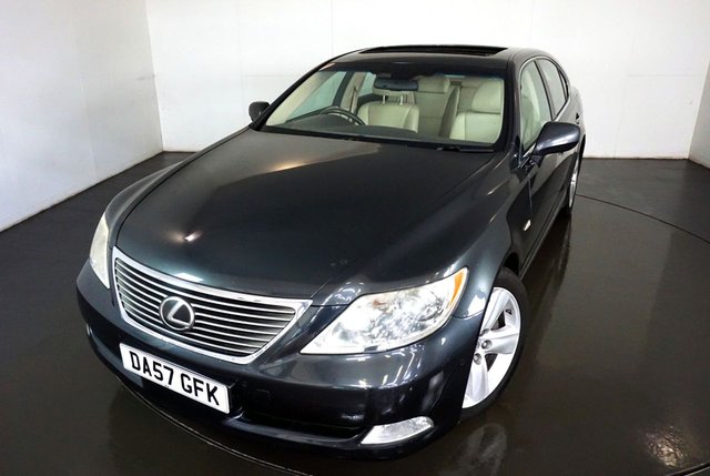 2008 57 Lexus Ls 4.6 460 SE-L 4d 376 BHP-3 FORMER KEEPERS-10 SERVICE STAMPS-9 LEXUS-HEATED IVORY LEATHER UPHOLSTERY-CLIMATE CONTROL-CRUISE CONTROL-SATNAV-MARK LEVINSON SOUND
