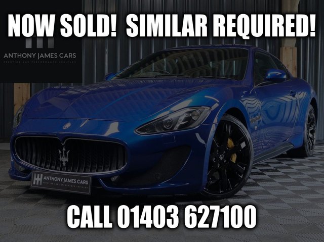 2016 66 Maserati Granturismo 4.7 SPORT 2d 460 BHP