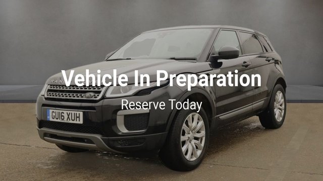 2016 16 LAND ROVER RANGE ROVER EVOQUE 2.0 ED4 SE 5d 148 BHP A TRULY BEAUTIFUL EXAMPLE FINISHED IN SANTORINI BLACK METALLIC PAINT+ONLY 1 OWNER FROM NEW+SERVICE HISTORY+DIESEL+PRIVACY GLASS+FULL LEATHER INTERIOR+PARK ASSIST+CLIMATE CONTROL+18 INCH ALLOY WHEELS+1 FULL YEARS MOT PRIOR TO COLLECTION+FULL RANGE OF FINANCE OPTIONS AVAILABLE+CALL NOW TO ARRANGE A VIEWING!!!!!!!!!!!!!!!!!!!!!!