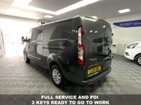 USED 2021 21 FORD TRANSIT CUSTOM 2.0 300 LIMITED LWB ECOBLUE 130 BHP 1 OWNER AIR CON & CRUISE  1 OWNER FROM NEW LWB ULEZ COMPLIANT AIR CON & CRUISE
