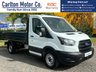 USED 2021 21 FORD TRANSIT 2.0 350 LEADER S/CAB TIPPER ECOBLUE 129 BHP Look Genuine 14,870 Miles From New !!
