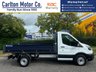 USED 2021 21 FORD TRANSIT 2.0 350 LEADER S/CAB TIPPER ECOBLUE 129 BHP Look Genuine 14,870 Miles From New !!