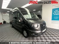 USED 2021 21 FORD TRANSIT 2.0 350 LIMITED DCIV CREW CAB  ECOBLUE 185 BHP LWB VERY RARE VAN  LIMITED CREW VAN WITH AIR CON & SAT NAV LOW MILES EURO 6