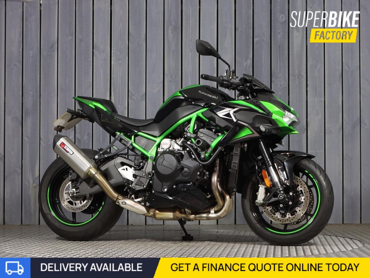 2021 KAWASAKI Z H2 GREEN with 2757 miles - Used Motorbikes