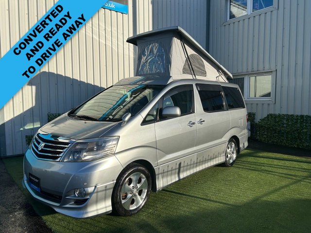 View our Toyota Alphard Campervan TOYOTA ALPHARD CAMPER VAN 2.4 LITRE PETROL FWD NEW CONVERSION #01051