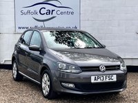 USED 2013 13 VOLKSWAGEN POLO 1.4 MATCH EDITION DSG 5d 83 BHP www.suffolkcarcentre.co.uk - Located at Lowestoft
