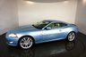 USED 2006 56 JAGUAR XK 4.2 COUPE 2d AUTO 294 BHP-2 FORMER KEEPERS-FINISHED IN FROST BLUE METALLIC-HEATED IVORY LEATHER UPHOLSTERY-SUPERB LOW MILEAGE-CRUISE CONTROL-LEATHER STEERING WHEEL-FRONT & REAR PARKING SENSORS-20