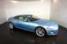 USED 2006 56 JAGUAR XK 4.2 COUPE 2d AUTO 294 BHP-2 FORMER KEEPERS-FINISHED IN FROST BLUE METALLIC-HEATED IVORY LEATHER UPHOLSTERY-SUPERB LOW MILEAGE-CRUISE CONTROL-LEATHER STEERING WHEEL-FRONT & REAR PARKING SENSORS-20