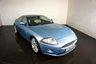 USED 2006 56 JAGUAR XK 4.2 COUPE 2d AUTO 294 BHP-2 FORMER KEEPERS-FINISHED IN FROST BLUE METALLIC-HEATED IVORY LEATHER UPHOLSTERY-SUPERB LOW MILEAGE-CRUISE CONTROL-LEATHER STEERING WHEEL-FRONT & REAR PARKING SENSORS-20