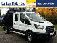 USED 2021 71 FORD TRANSIT 2.0 350 LEADER CREW CAB TIPPER ECOBLUE 129 BHP Direct to us from lease company