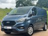 USED 2019 19 FORD TRANSIT CUSTOM 2.0 280 LIMITED P/V L1 H1 129 BHP 2 KEYS-1 OWNER.
