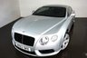USED 2012 62 BENTLEY CONTINENTAL 4.0 GT V8 2d AUTO 500 BHP-1 OWNER FROM NEW PLUS DEMO-FINISHED IN MOONBEAM SILVER METALLIC-HEATED BELUGA HIDE-DUAL CLIMATE CONTROL-DAB RADIO-SATNAV-BLUETOOTH-MFSW-CRUISE CONTROL-20