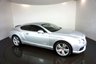 USED 2012 62 BENTLEY CONTINENTAL 4.0 GT V8 2d AUTO 500 BHP-1 OWNER FROM NEW PLUS DEMO-FINISHED IN MOONBEAM SILVER METALLIC-HEATED BELUGA HIDE-DUAL CLIMATE CONTROL-DAB RADIO-SATNAV-BLUETOOTH-MFSW-CRUISE CONTROL-20