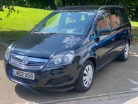 USED 2012 62 VAUXHALL ZAFIRA 1.6 EXCLUSIV 5d 113 BHP **  7 SEATER  **