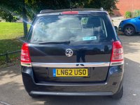 USED 2012 62 VAUXHALL ZAFIRA 1.6 EXCLUSIV 5d 113 BHP **  7 SEATER  **