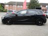 USED 2016 66 MERCEDES-BENZ A-CLASS 1.6 A 160 AMG LINE 5d 102 BHP Finished in COSMOS BLACK MET with contrasting ALCANTARA/ LEATHER trim. This A class certainly looks smart, with its slim lights and smooth body panels. There's plenty of room in the front and the back which will suit the average family or 1st time driver. Features include, Sat Nav, Privacy Glass, Park Sensors, Alcantara trim, B/Tooth, Rear View Camera, Cruise Control, 18" alloys and much more. Mercedes Dealer Serviced at 13475 miles, 20350 miles, 41283 miles and at 50601 miles.