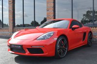 USED 2017 67 PORSCHE 718 2.5 CAYMAN S PDK 2d 345 BHP SPORTS EXHAUST / GUARDS RED