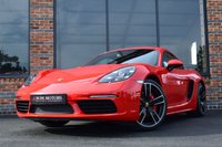 USED 2017 67 PORSCHE 718 2.5 CAYMAN S PDK 2d 345 BHP SPORTS EXHAUST / GUARDS RED
