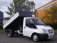 USED 2008 58 FORD TRANSIT 100 T350m S/Cab Tipper Low mileage 37k Free uk Delivery 