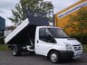 USED 2008 58 FORD TRANSIT 100 T350m S/Cab Tipper Low mileage 37k Free uk Delivery 