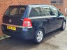 USED 2014 14 VAUXHALL ZAFIRA 1.8 EXCLUSIV 5d 120 BHP 