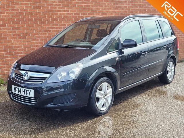 2014 14 Vauxhall Zafira 1.8 EXCLUSIV 5d 120 BHP