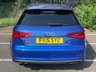 USED 2015 15 AUDI A3 S3 QUATTRO 3d 296 BHP RARE 3 DOOR S3 SEPANG BLUE