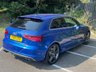 USED 2015 15 AUDI A3 S3 QUATTRO 3d 296 BHP RARE 3 DOOR S3 SEPANG BLUE