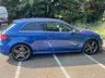 USED 2015 15 AUDI A3 S3 QUATTRO 3d 296 BHP RARE 3 DOOR S3 SEPANG BLUE