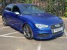 USED 2015 15 AUDI A3 S3 QUATTRO 3d 296 BHP RARE 3 DOOR S3 SEPANG BLUE