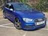 USED 2015 15 AUDI A3 S3 QUATTRO 3d 296 BHP RARE 3 DOOR S3 SEPANG BLUE