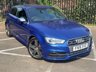 USED 2015 15 AUDI A3 S3 QUATTRO 3d 296 BHP RARE 3 DOOR S3 SEPANG BLUE