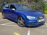 USED 2015 15 AUDI A3 S3 QUATTRO 3d 296 BHP RARE 3 DOOR S3 SEPANG BLUE