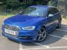 USED 2015 15 AUDI A3 S3 QUATTRO 3d 296 BHP RARE 3 DOOR S3 SEPANG BLUE