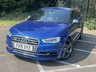 USED 2015 15 AUDI A3 S3 QUATTRO 3d 296 BHP RARE 3 DOOR S3 SEPANG BLUE