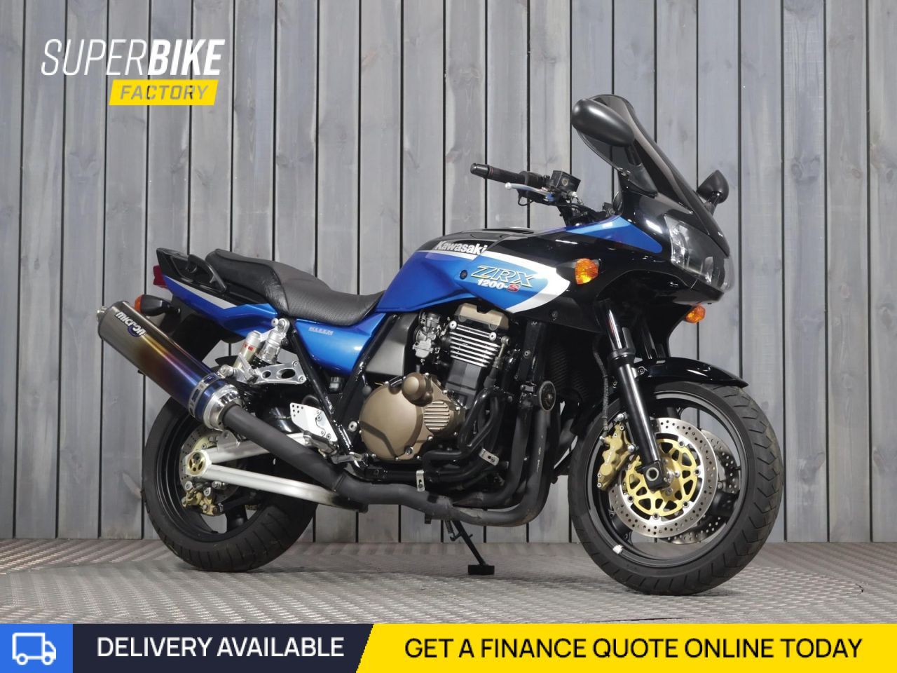 2003 KAWASAKI ZRX1200 BLUE with 5901 miles - Used Motorbikes