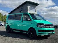 USED 2018 18 VOLKSWAGEN TRANSPORTER T6 CAMPER 2.0 T28 TDI P/V STARTLINE BMT 83 BHP UNIQUE ONE OF A KIND VW TRANSPORTER T28 2.0 TDI IN MINT GREEN WITH WOLFRACE WHEELS AND BF GOODRICH OFF ROAD TYRES