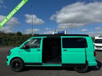 USED 2018 18 VOLKSWAGEN TRANSPORTER T6 CAMPER 2.0 T28 TDI P/V STARTLINE BMT 83 BHP UNIQUE ONE OF A KIND VW TRANSPORTER T28 2.0 TDI IN MINT GREEN WITH WOLFRACE WHEELS AND BF GOODRICH OFF ROAD TYRES