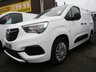 USED 2020 70 VAUXHALL COMBO 1.5 L2H1 2300 SPORTIVE S/S 101 BHP Finished in JADE WHITE with PLYLINED REAR. Very Clean 1 Owner van. This practical small van has a great payload and the cabin is airy, comfortable and modern. Features include Fixed full height Bulk Head, Twin Sliding Doors, Ply Lined, Rear Park Sensors, DAB Radio, B/Tooth, Electric Windows, Cruise Control and more. Fully Serviced at 24009 miles, 45313 miles and on arrival at 65294 miles.