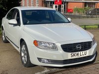USED 2014 14 VOLVO S80 2.0 D3 SE 4d 134 BHP RARE PEARLESCENT WHITE